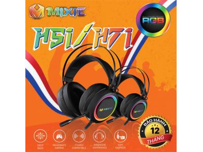 Tai nghe gaming MIXIE H71 - Âm thanh 7.1 - LED RGB - Kết Nối USB