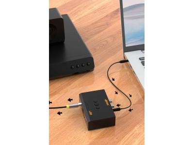 Bộ chuyển đổi âm thanh MIXIE XL8 – HDMI ARC / Optical / Coaxial sang AV – 3.5mm, hỗ trợ Bluetooth & USB